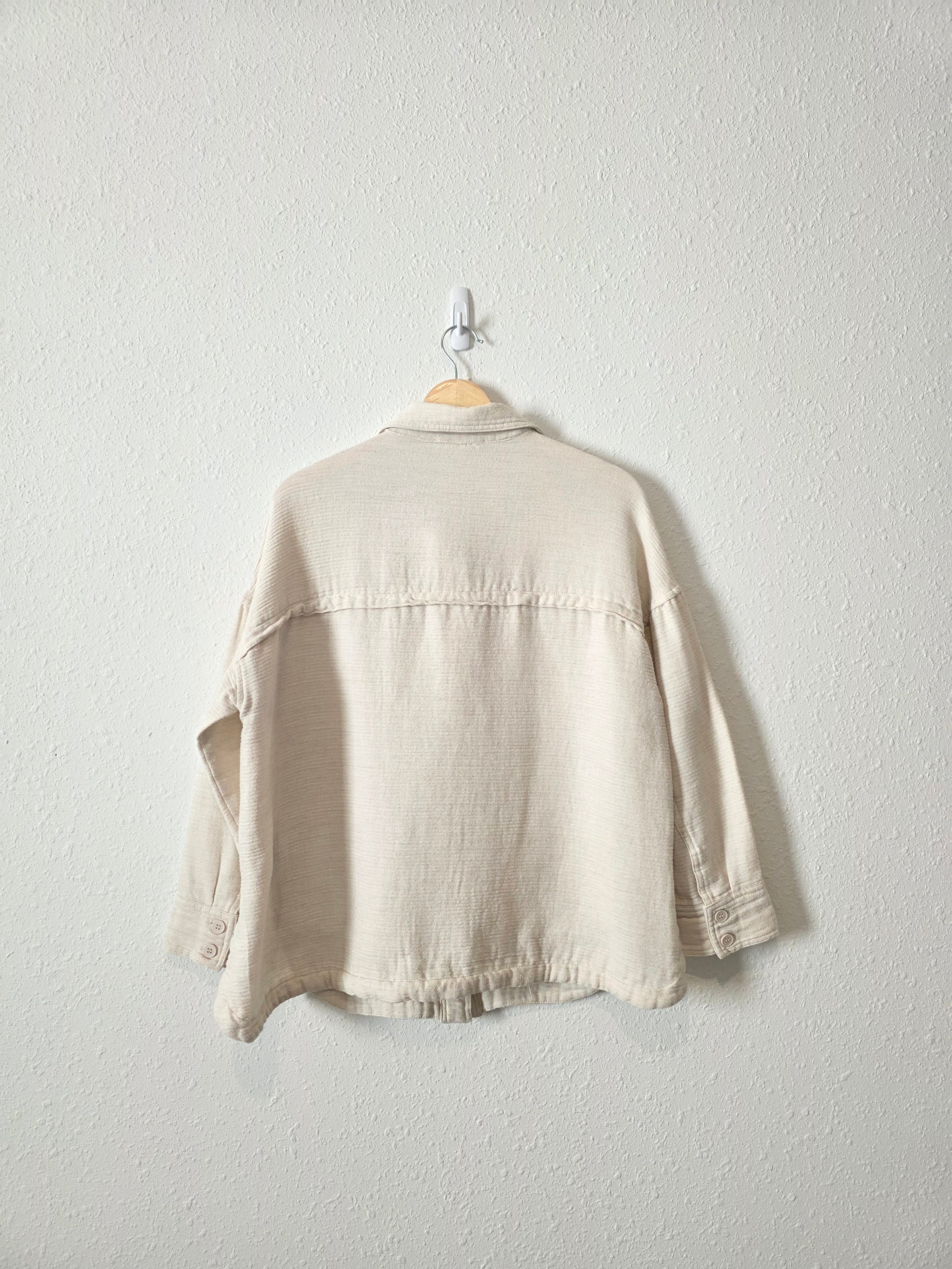 Grade & Gather Oat Button Up Jacket (S/M)