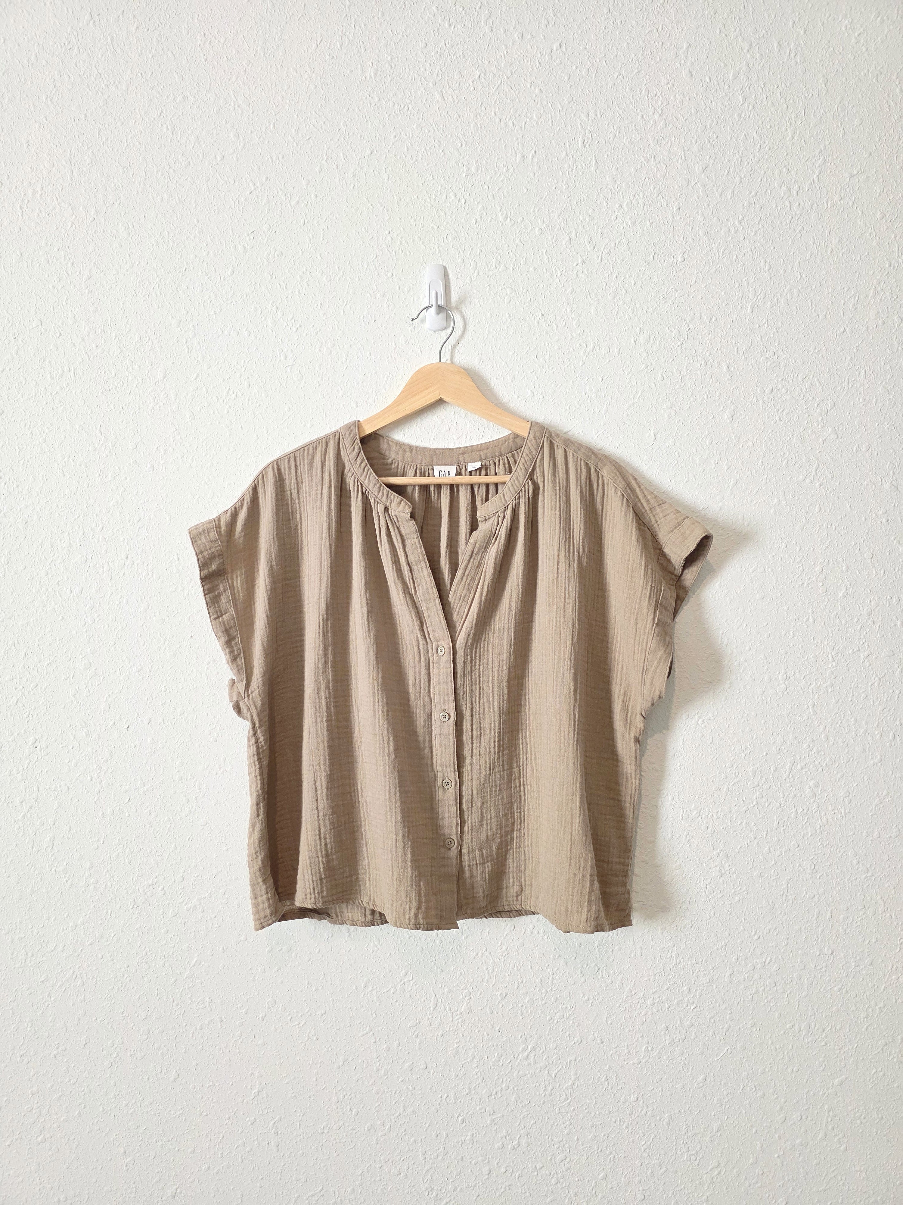 Gap Gauze Relaxed Top (M)