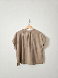 Gap Gauze Relaxed Top (M)