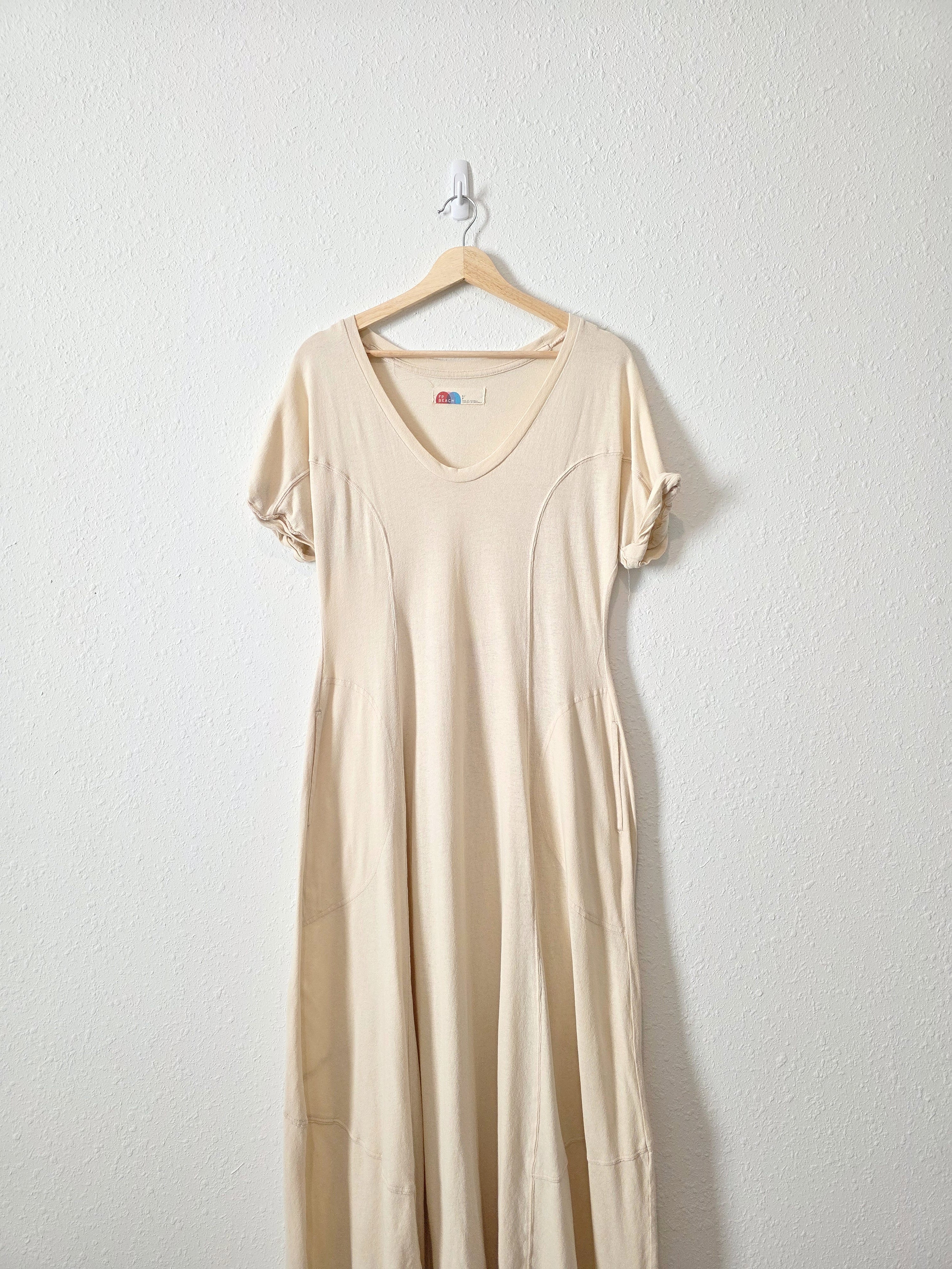 Free People Cream Maxi Dress (S)