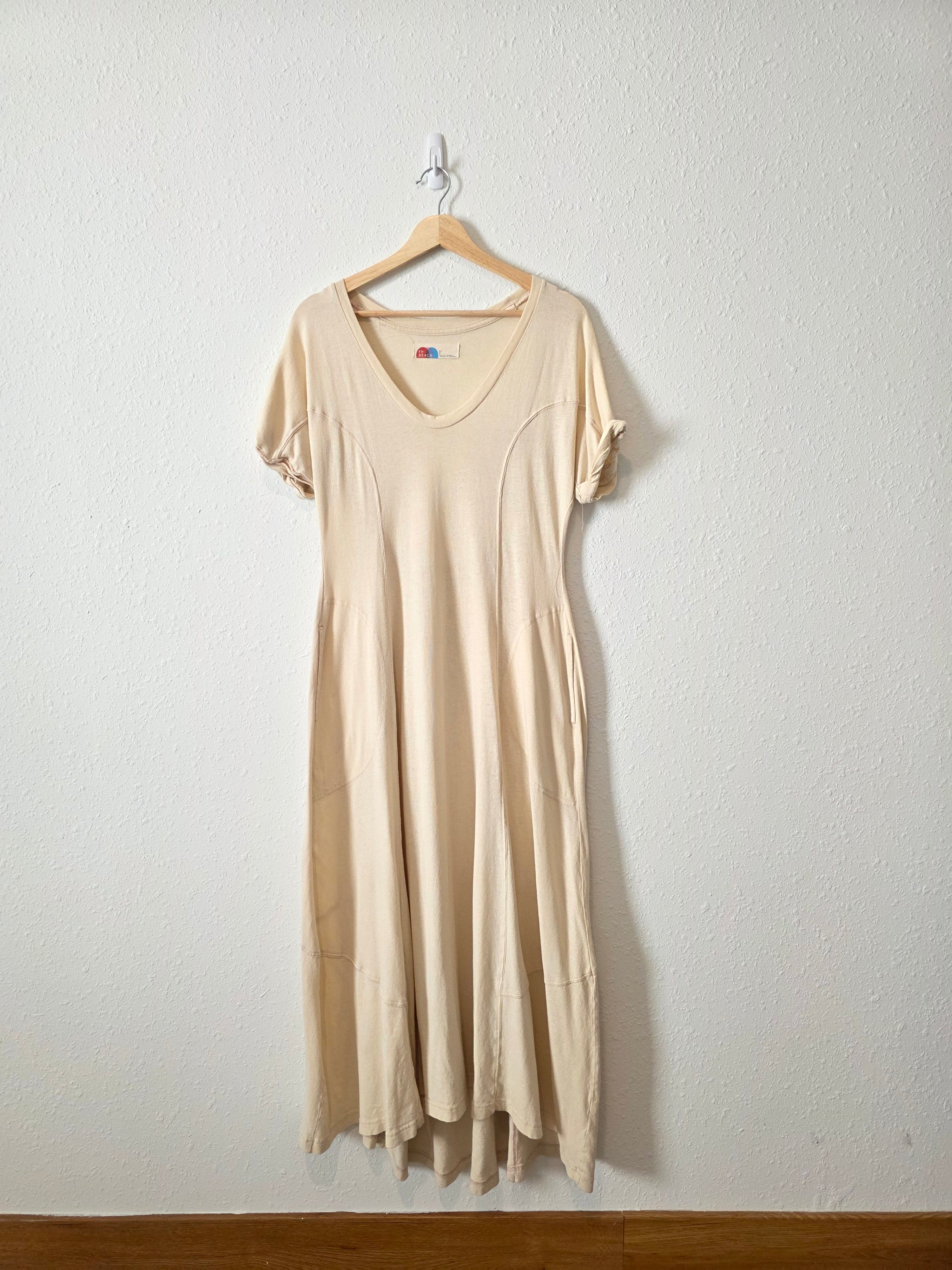 Free People Cream Maxi Dress (S)