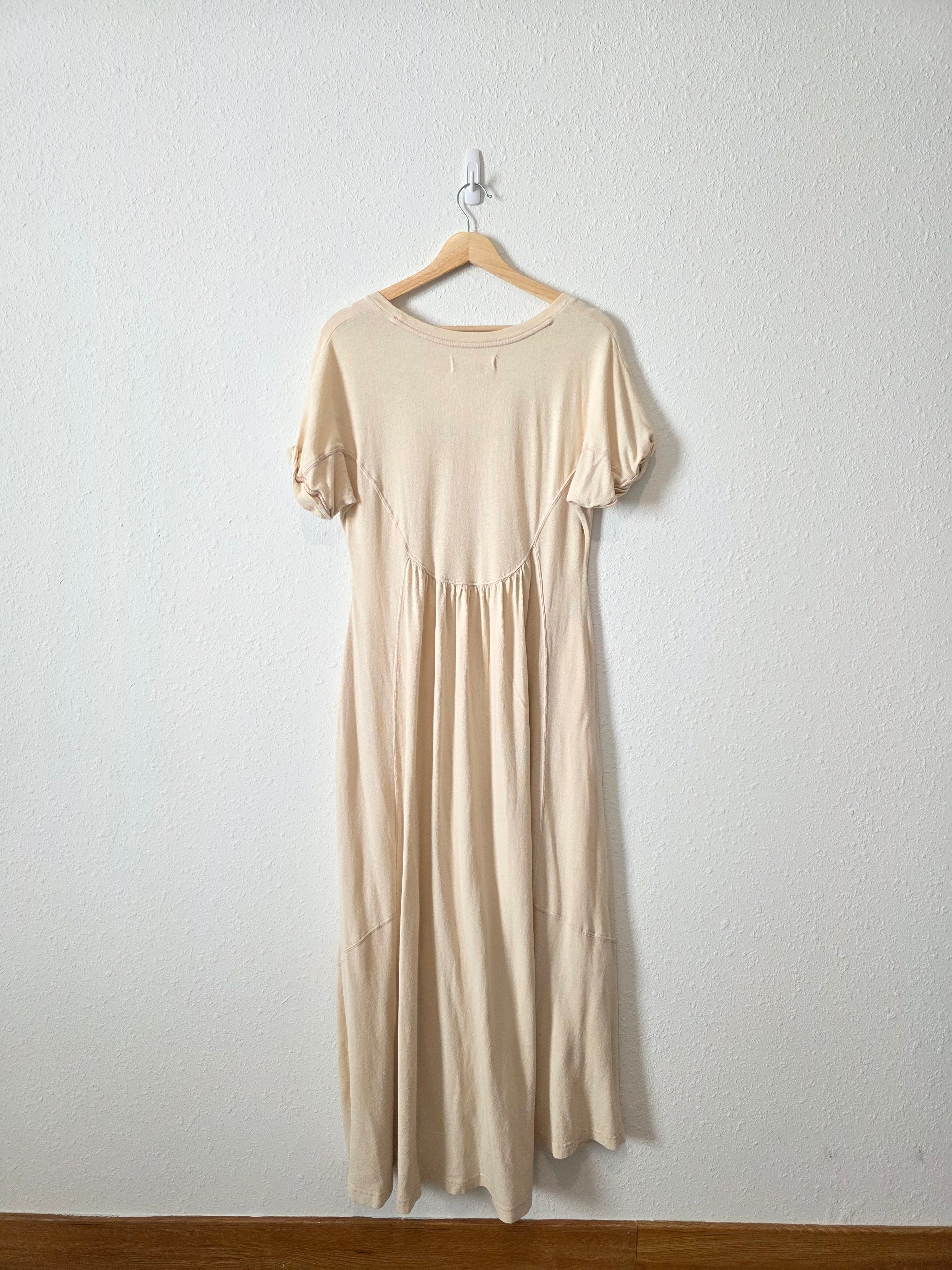 Free People Cream Maxi Dress (S)