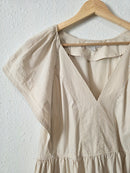Neutral Striped Mini Dress (S)