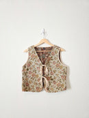 Floral Tie Front Vest (6)