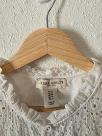 White Cotton Eyelet Blouse (1X)