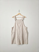 Vintage Linen Cotton Overall Dress (S)