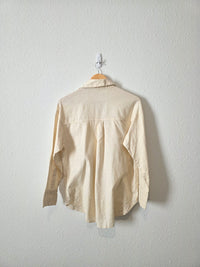 Abercrombie Linen Cotton Button Up (S)