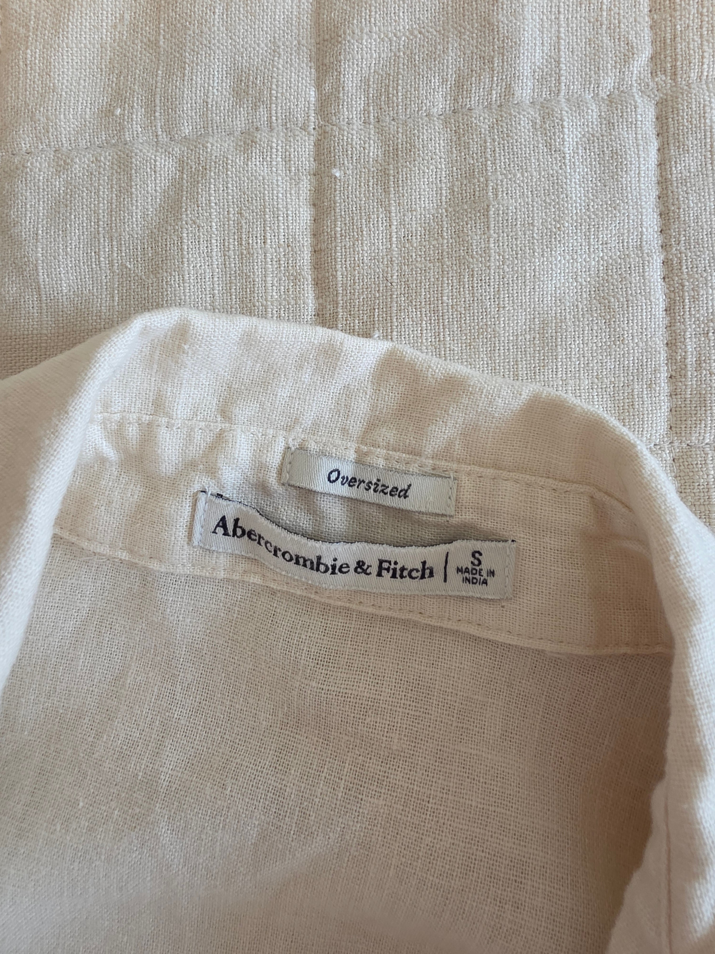 Abercrombie Linen Cotton Button Up (S)