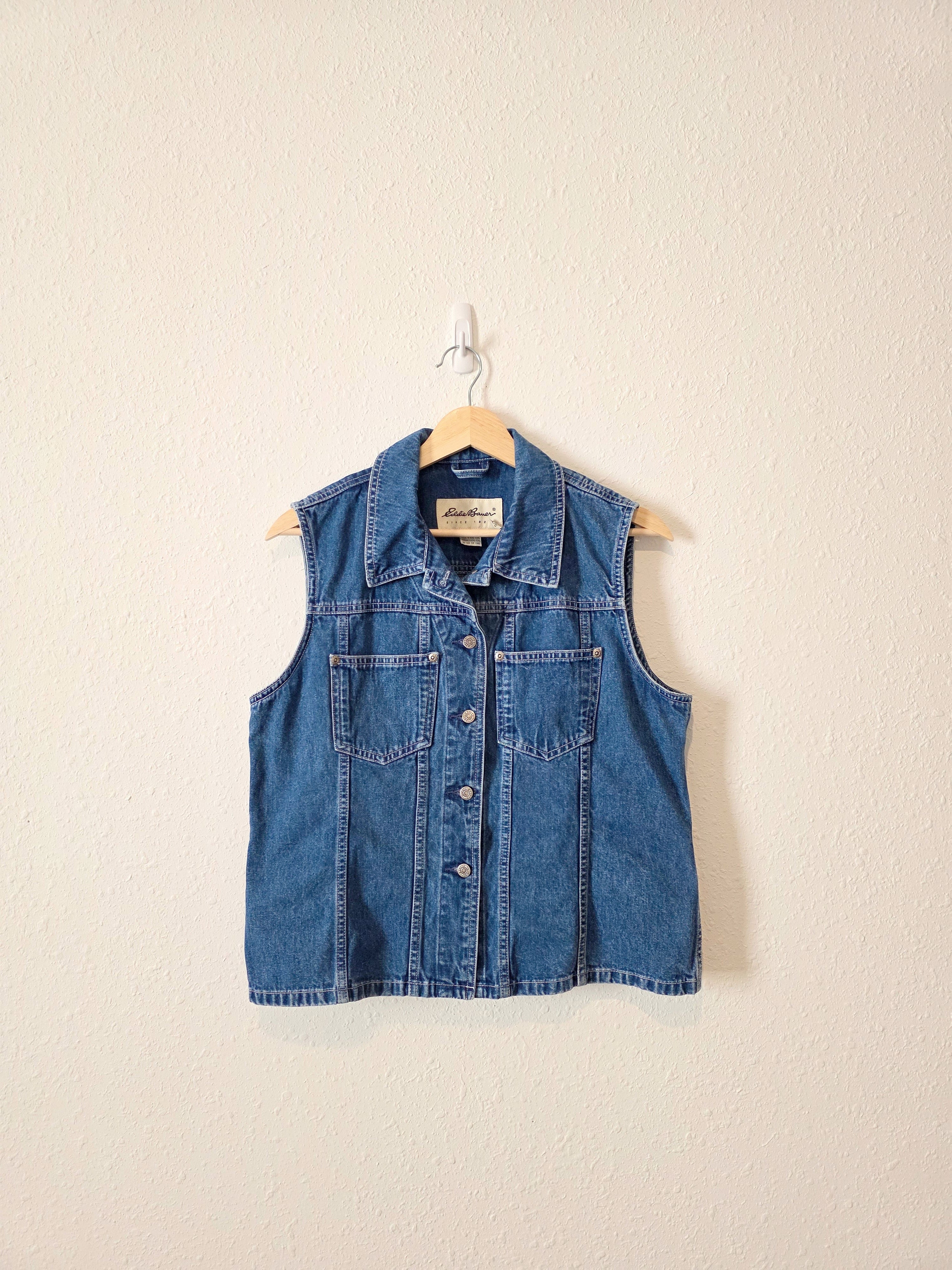 Vintage Eddie Bauer Denim Vest (L)