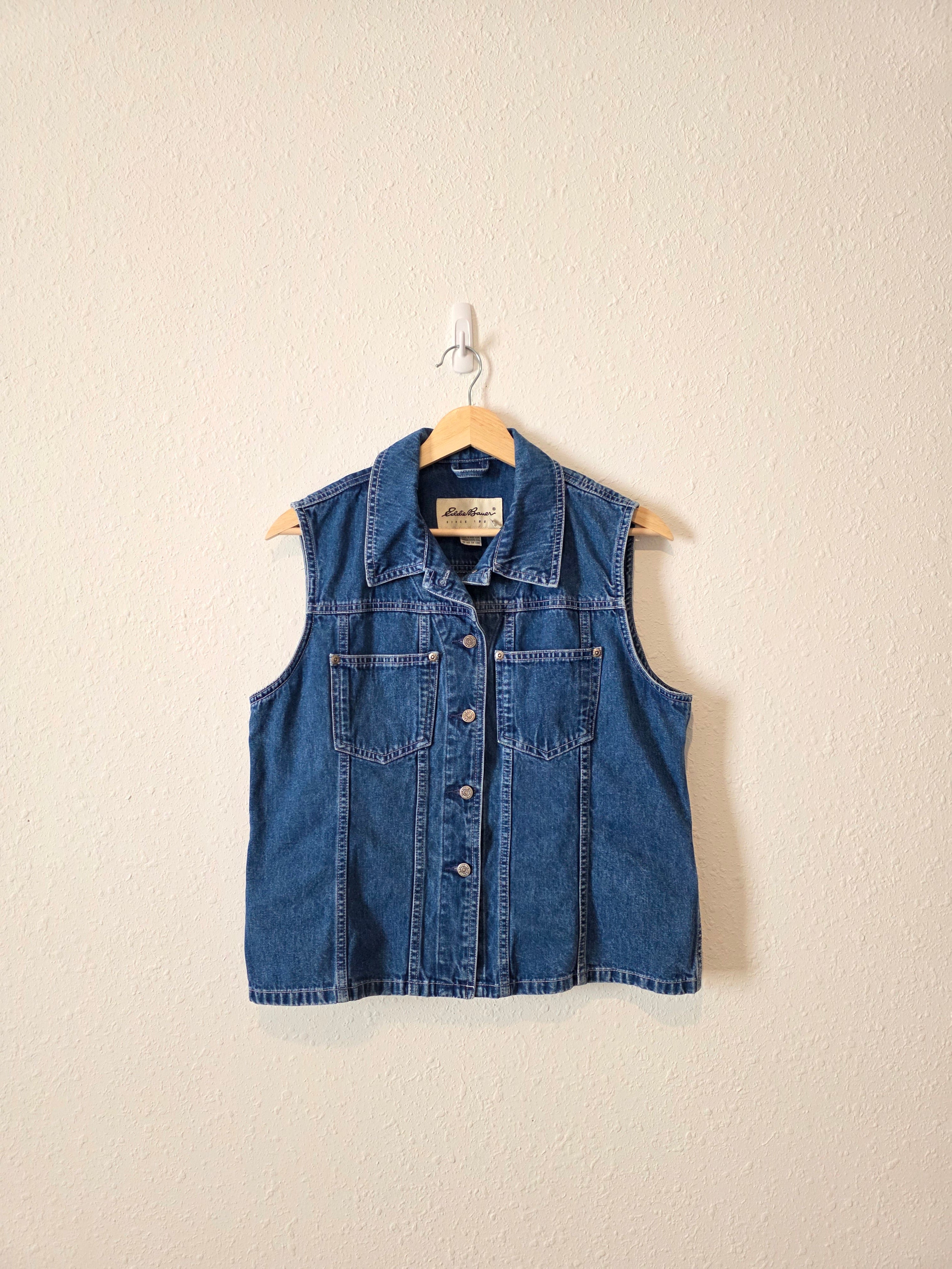 Vintage Eddie Bauer Denim Vest (L)