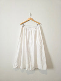 Floral Cotton Maxi Skirt (XL)