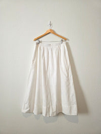 Floral Cotton Maxi Skirt (XL)