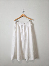 Floral Cotton Maxi Skirt (XL)