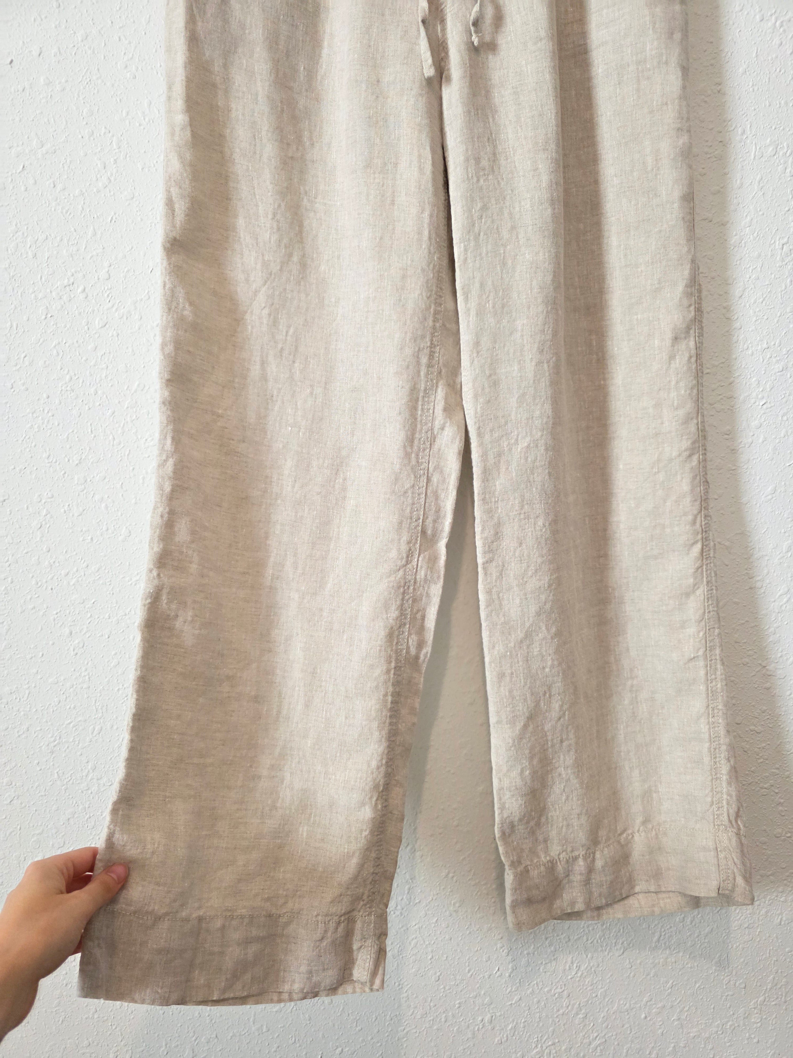 LL Bean Linen Wide Leg Pants (10)