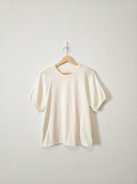Madewell Gauze Sleeve Cotton Tee (S)