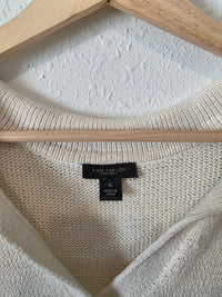 Cream Collared Sweater Vest (XL)