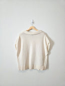 Cream Collared Sweater Vest (XL)