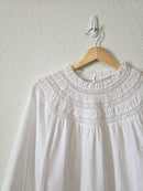 Loft White Puff Sleeve Blouse (XL)