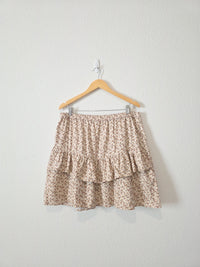 Madewell Floral Ruffle Mini Skirt (XL)