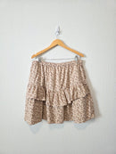 Madewell Floral Ruffle Mini Skirt (XL)