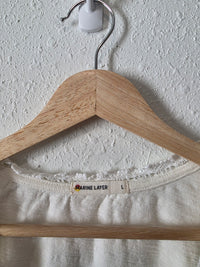 Marine Layer Crochet Cotton Tee (L)
