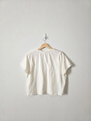 Marine Layer Crochet Cotton Tee (L)