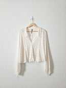 Anthropologie Textured Button Up (M)