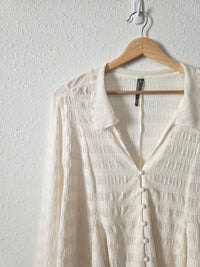 Anthropologie Textured Button Up (M)