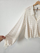 Anthropologie Textured Button Up (M)