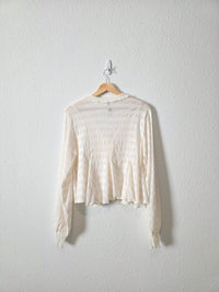 Anthropologie Textured Button Up (M)