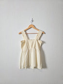 Linen Blend Smocked Tank (M)