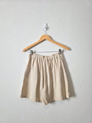 NEW Linen Blend Relaxed Shorts (S)