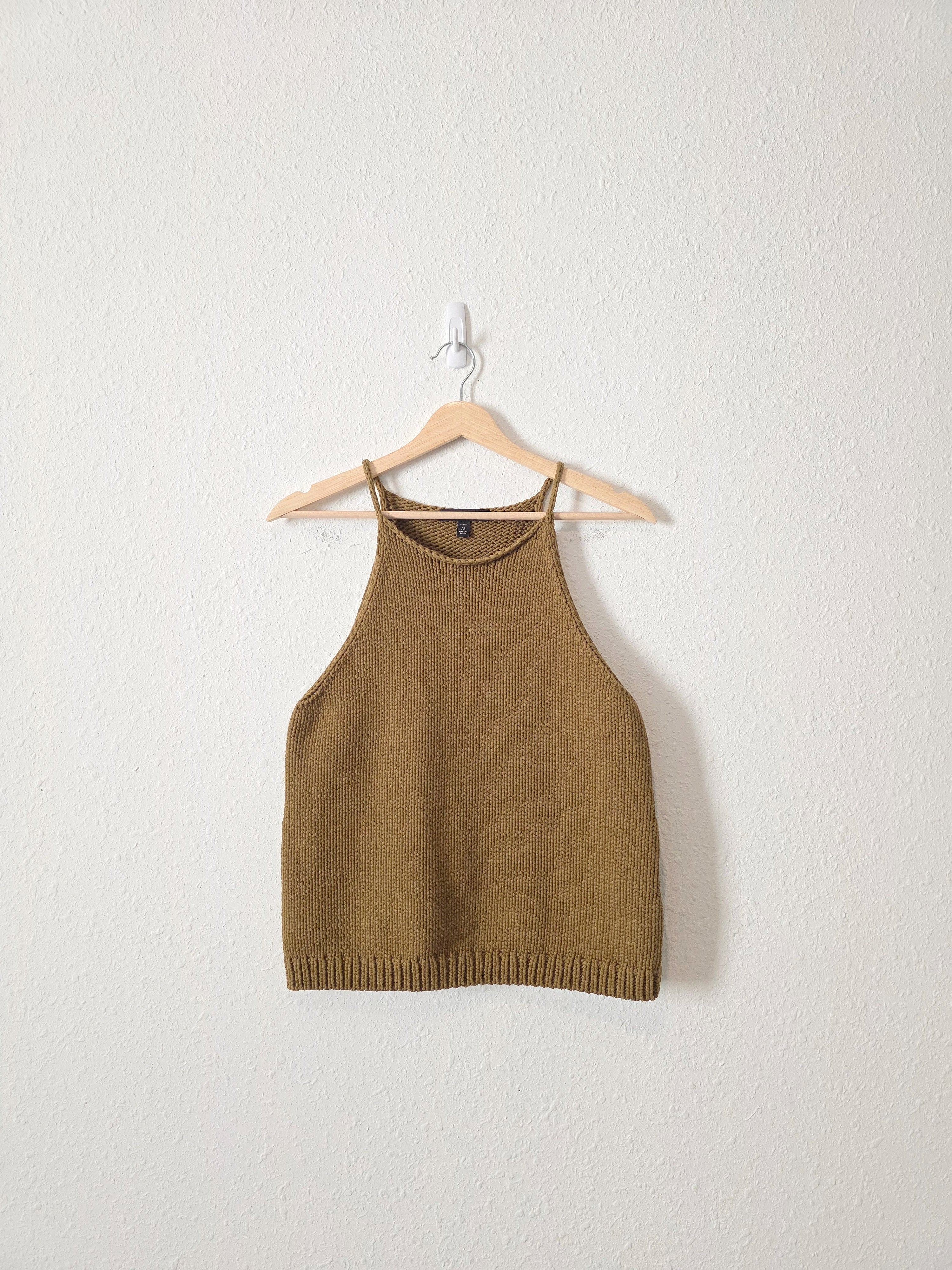 Banana Republic Olive Knit Tank (M)