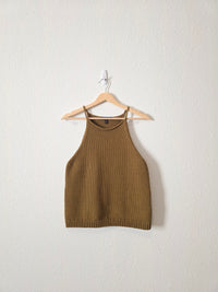 Banana Republic Olive Knit Tank (M)