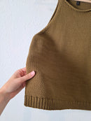 Banana Republic Olive Knit Tank (M)