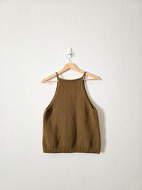 Banana Republic Olive Knit Tank (M)