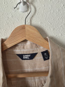 Lands End Neutral Linen Button Up (M)