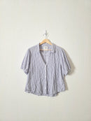 Abercrombie Striped Button Up (L)