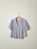 Abercrombie Striped Button Up (L)