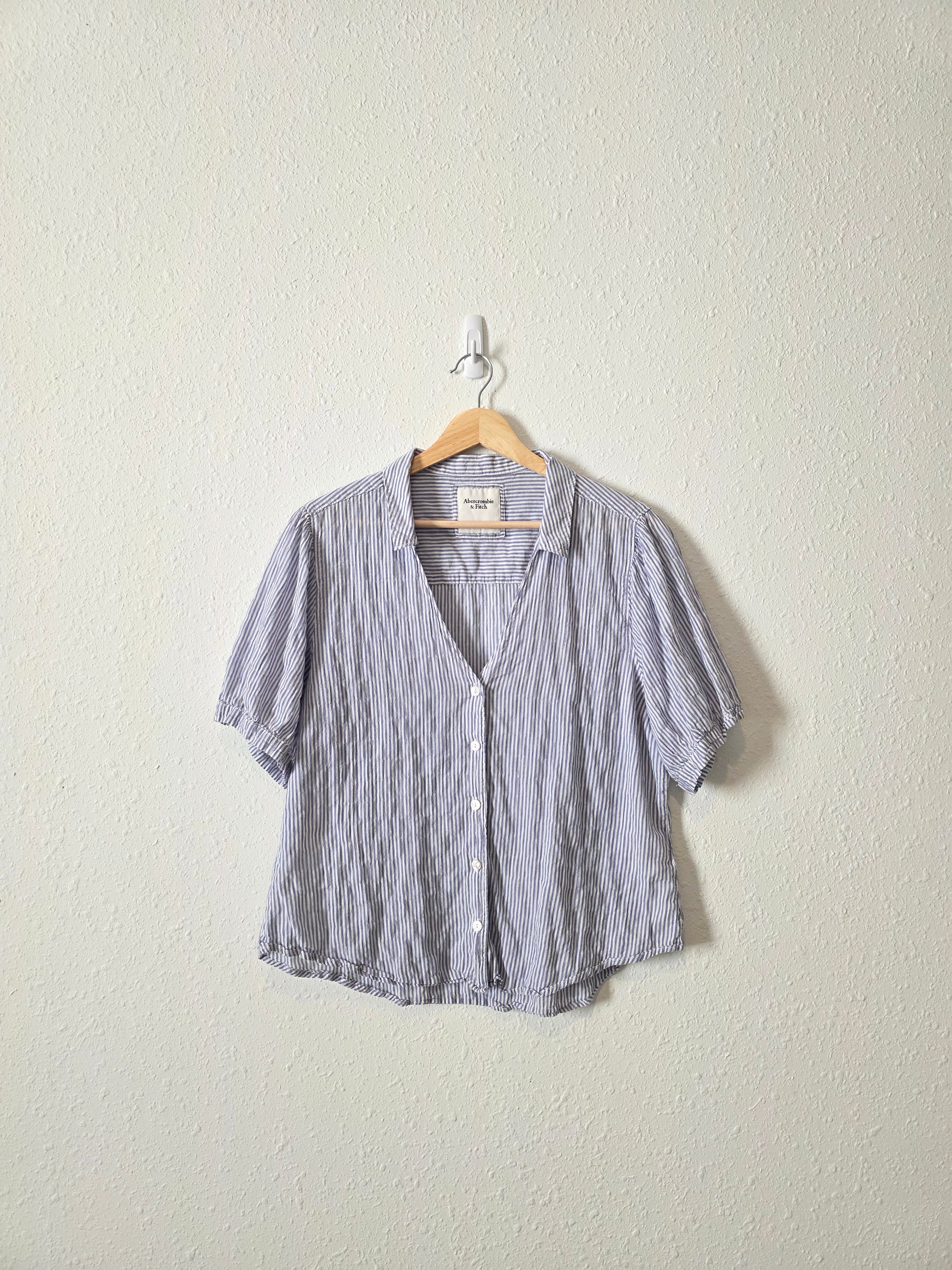 Abercrombie Striped Button Up (L)