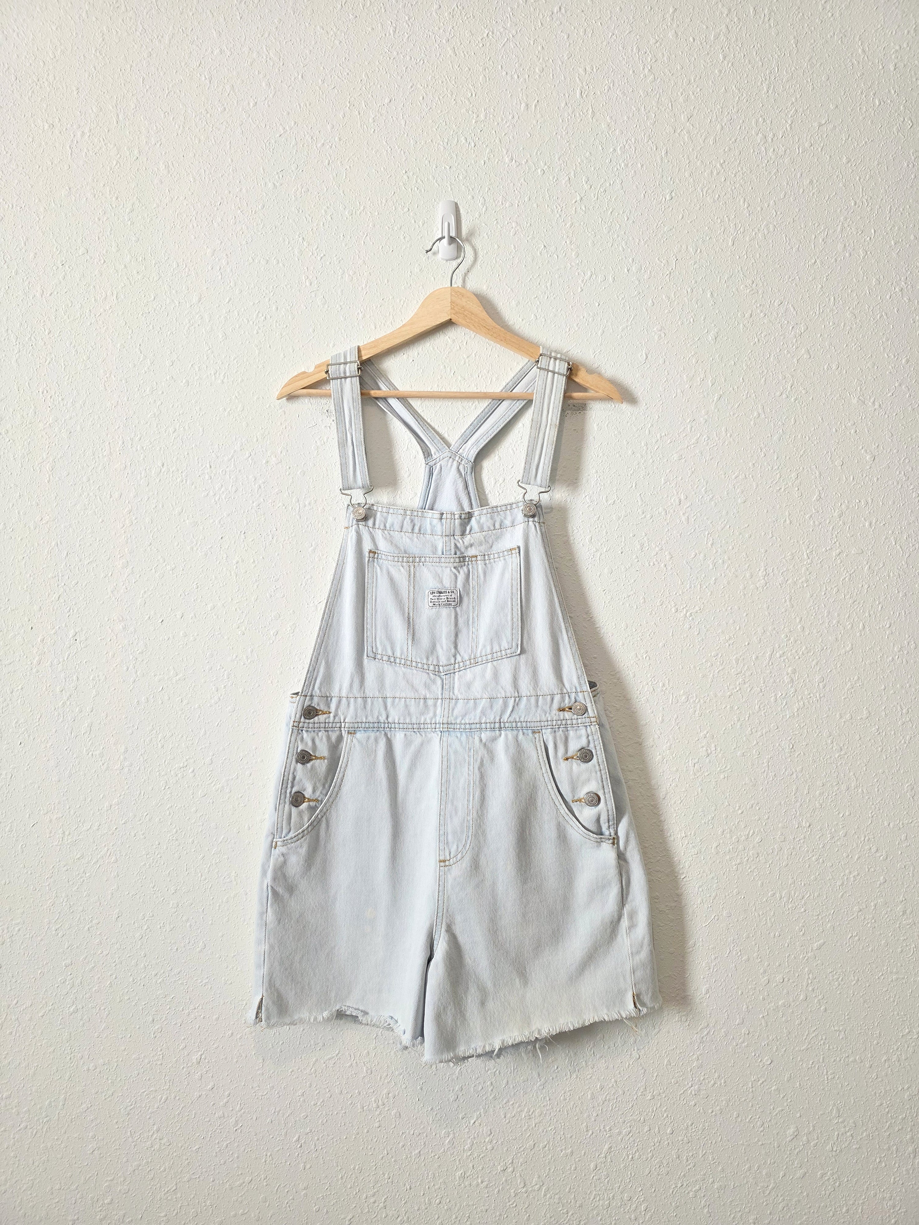 Levi's Light Wash Denim Shortalls (S)