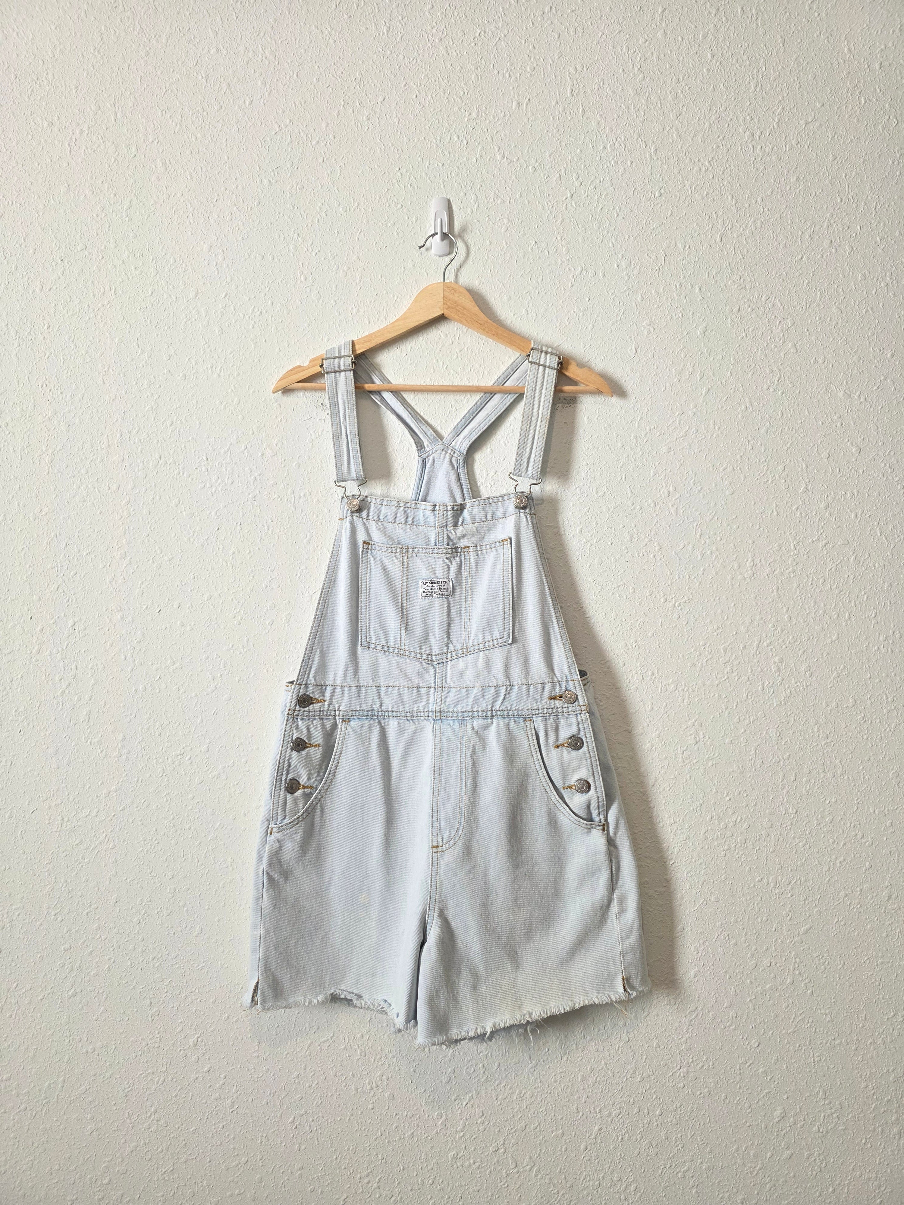 Levi's Light Wash Denim Shortalls (S)