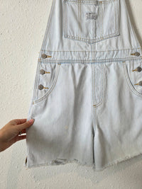 Levi's Light Wash Denim Shortalls (S)