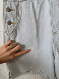 Levi's Light Wash Denim Shortalls (S)