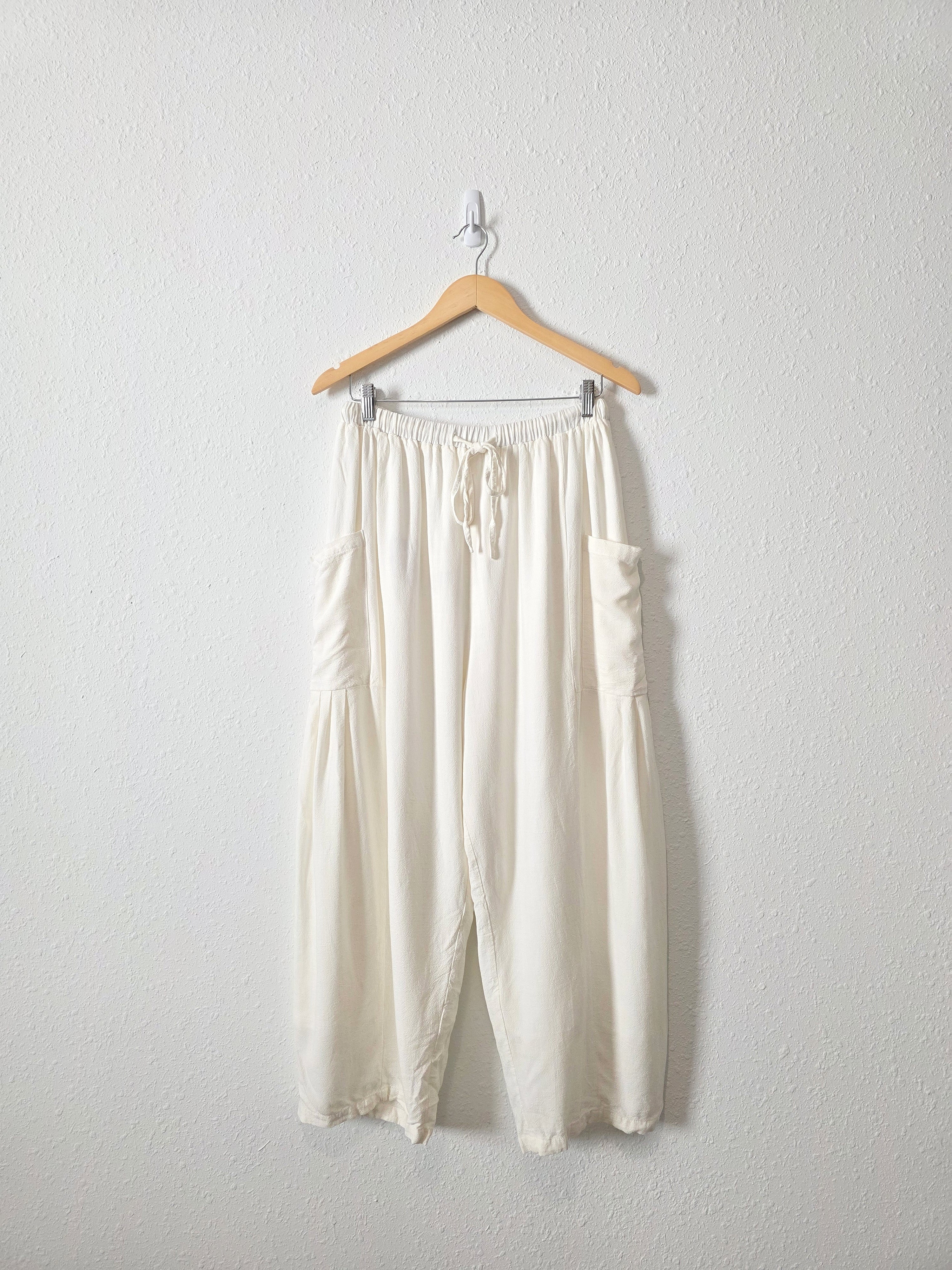 Neutral Barrel Wide Pants (S)