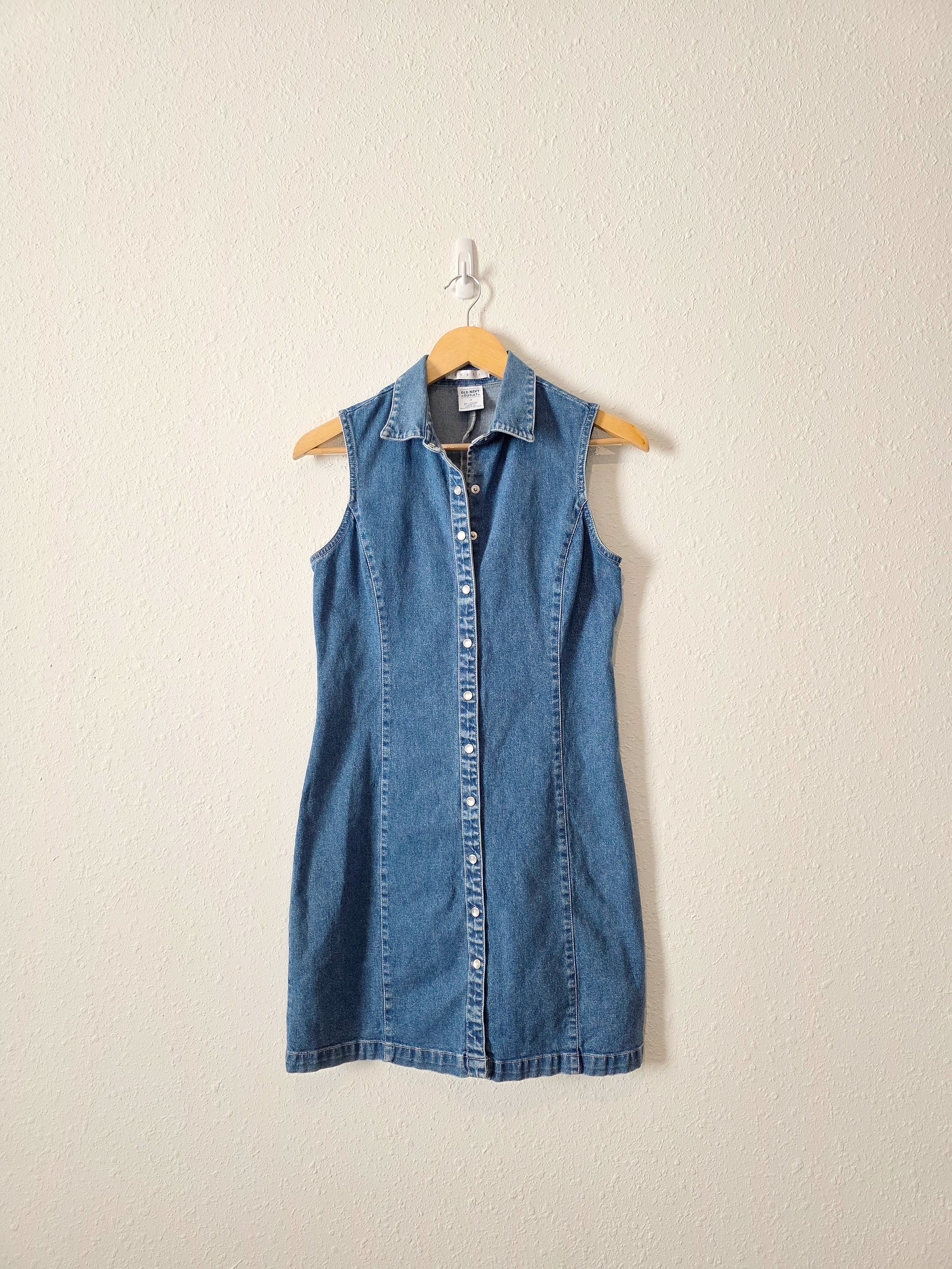Vintage Denim Mini Dress (4)