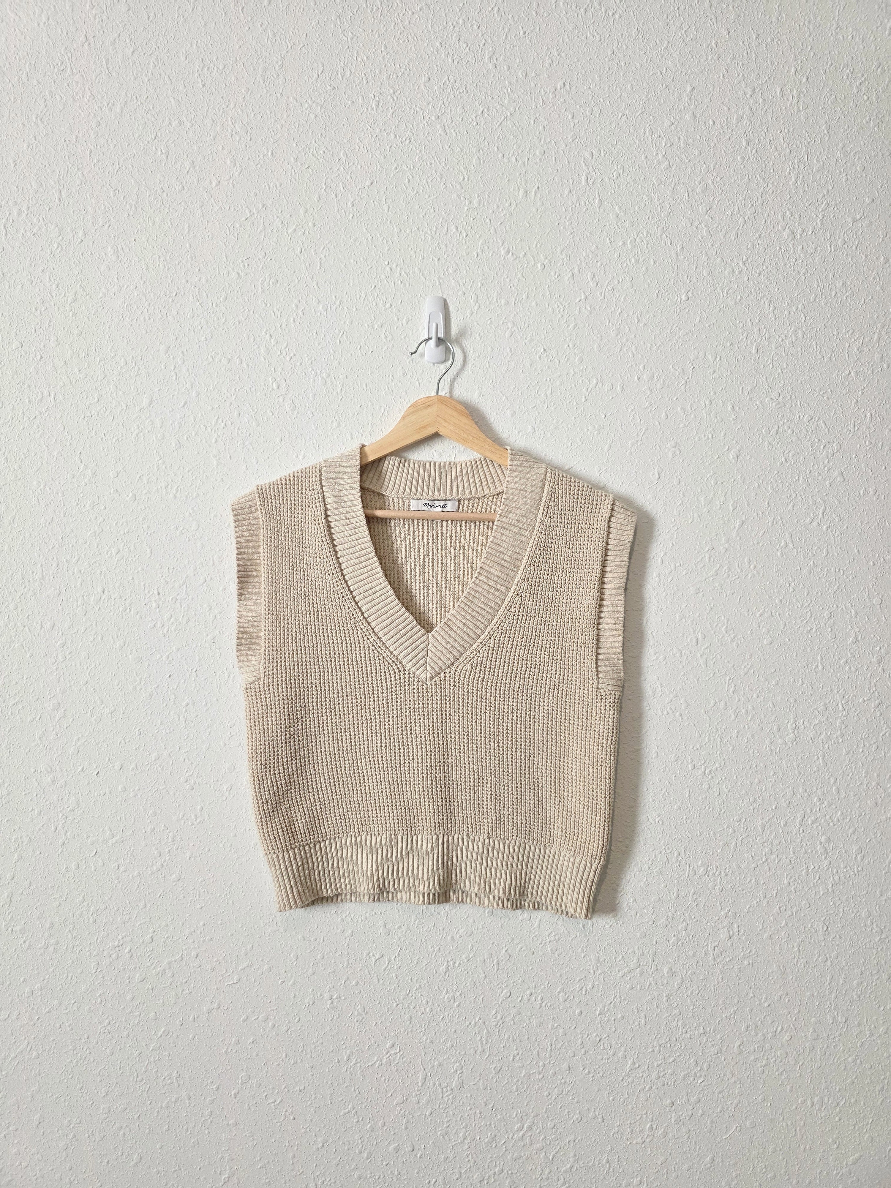 Madewell Cotton Sweater Vest (XS)