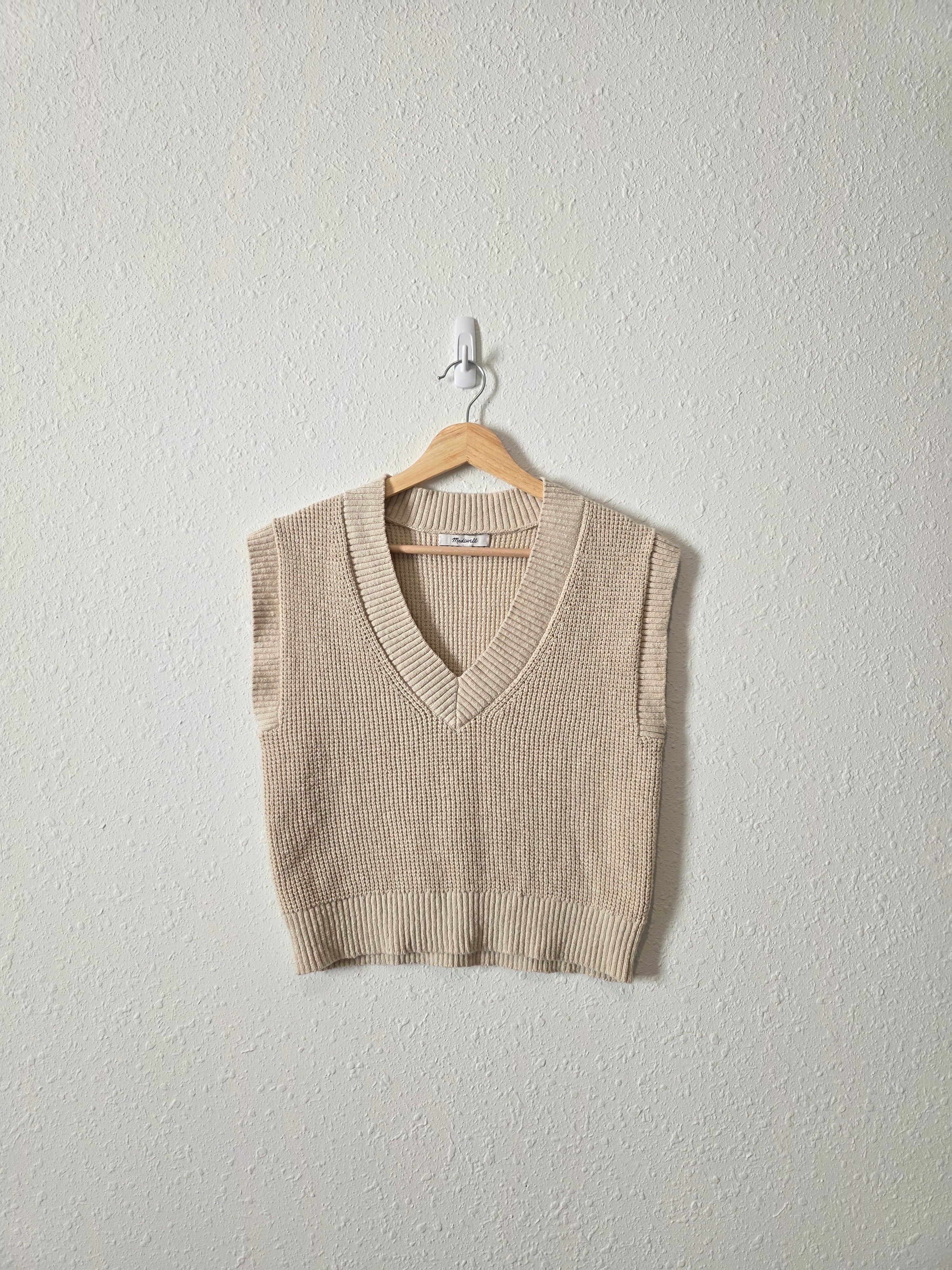 Madewell Cotton Sweater Vest (XS)