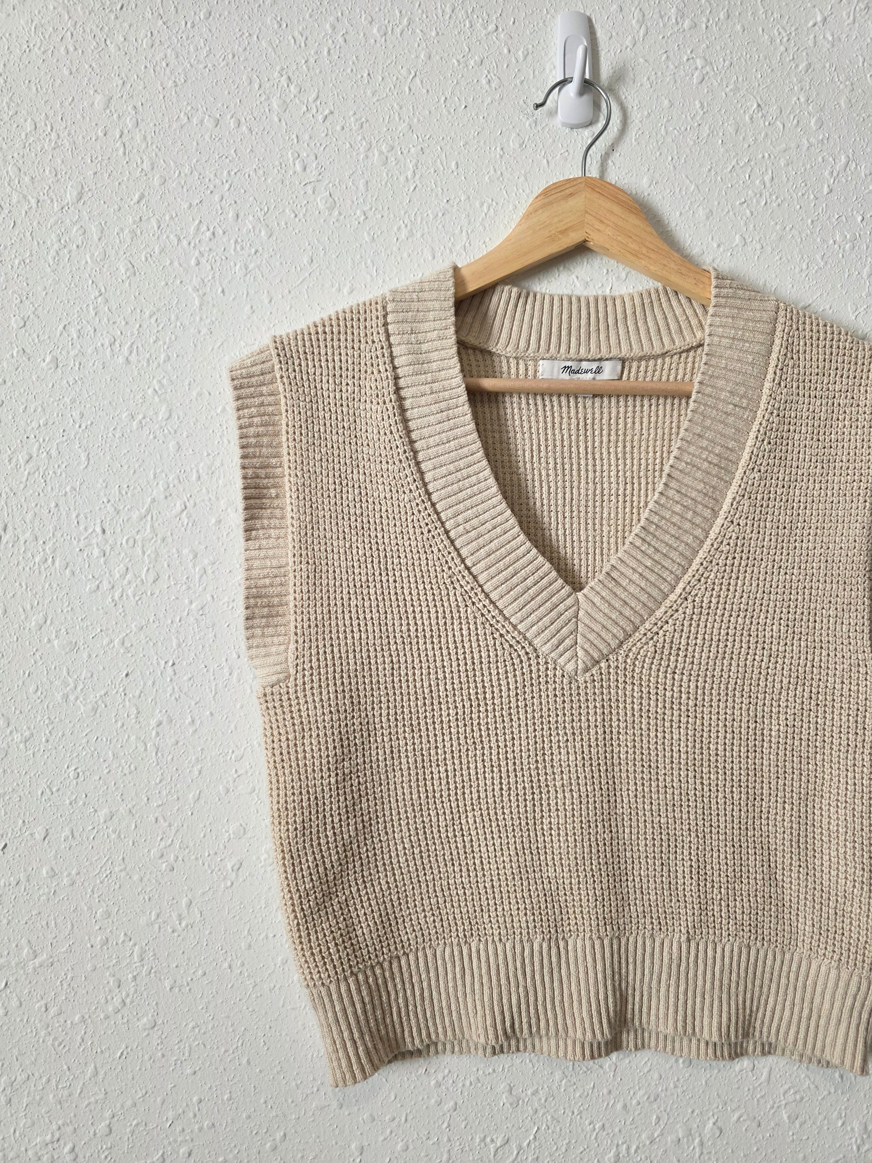 Madewell Cotton Sweater Vest (XS)