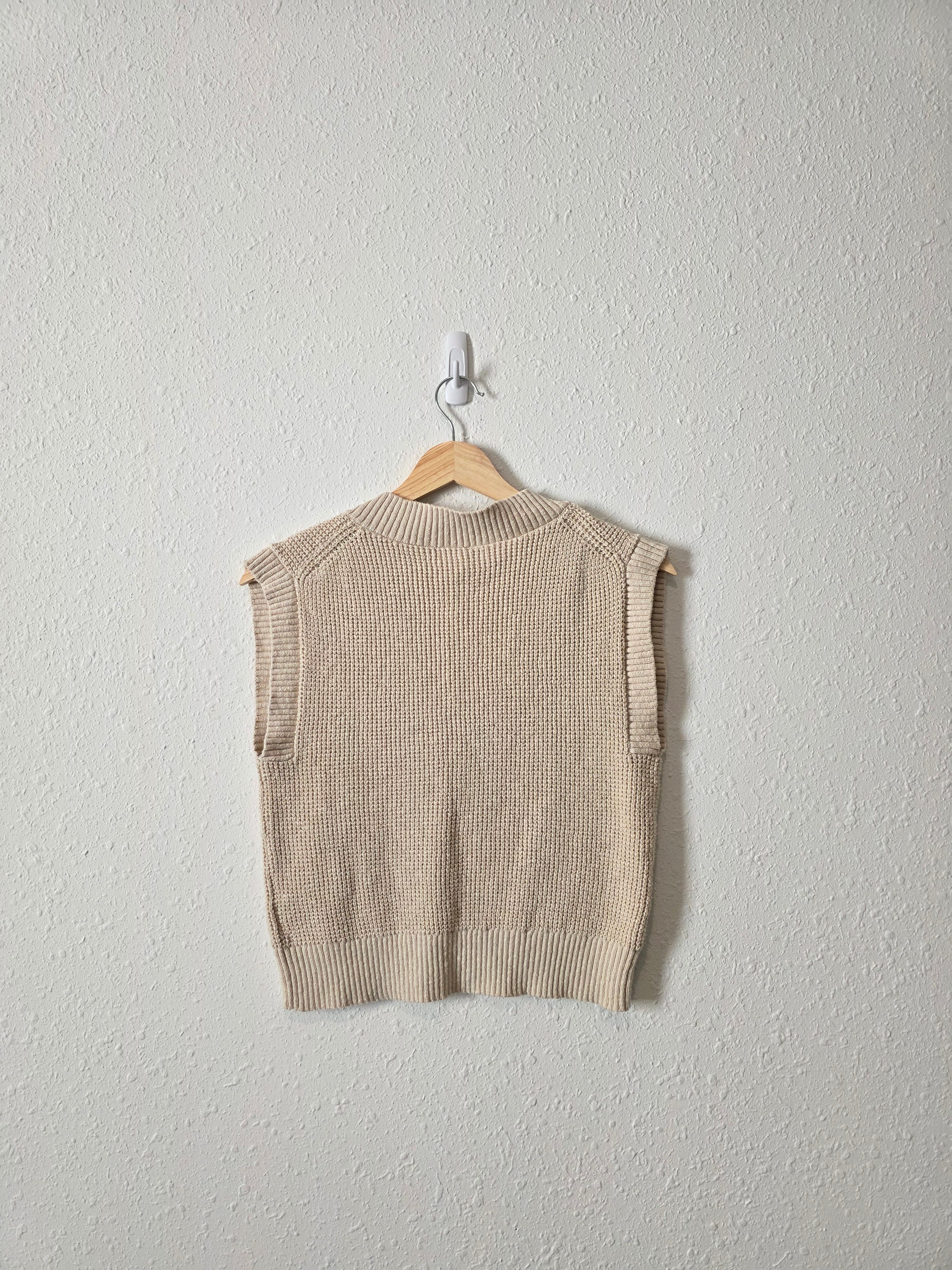 Madewell Cotton Sweater Vest (XS)
